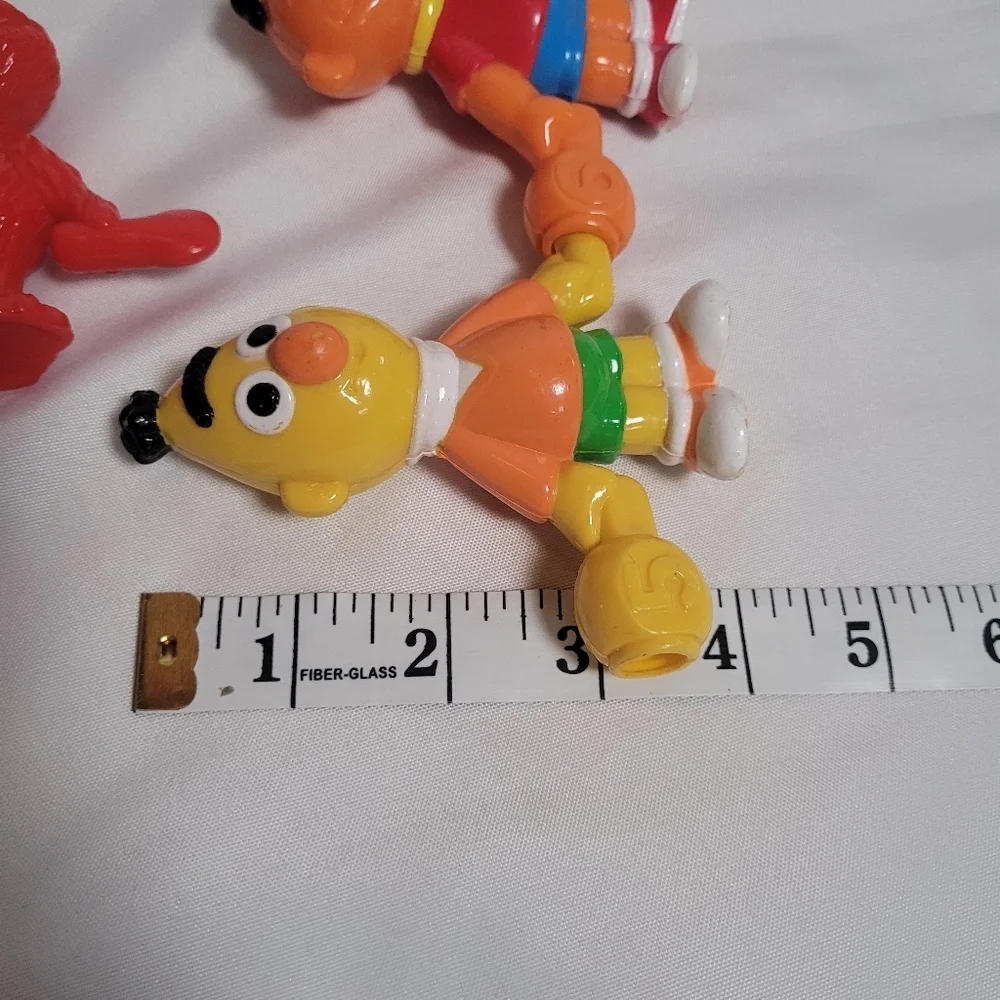 Vintage Sesame Street Friends Pop Together Figures Set Of 8 1994